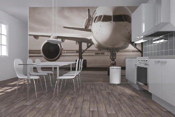 PHOTOWALL / Airplane - Sepia (e6141)