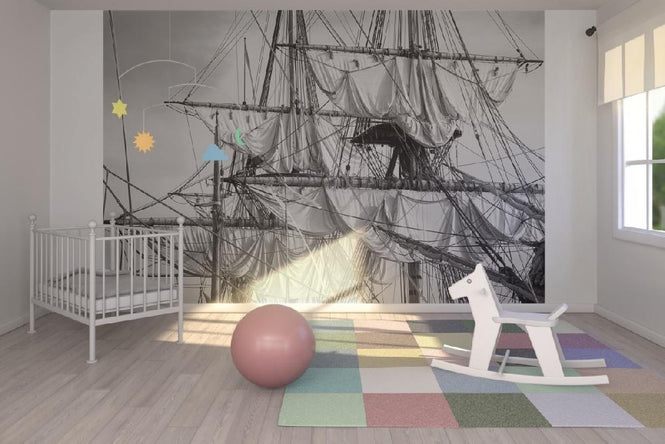 PHOTOWALL / Sailing Ship - b/w (e19413)