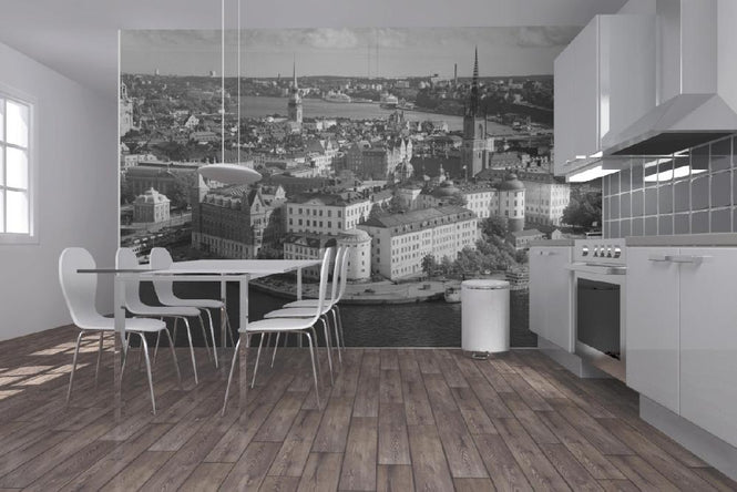 PHOTOWALL / Stockholm in Sunlight - BW (e19859)
