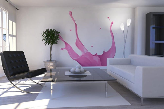 PHOTOWALL / Pink Paint Splash (e19927)