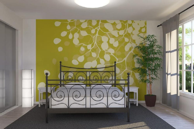 PHOTOWALL / Birch Dirty Yellow (e20166)