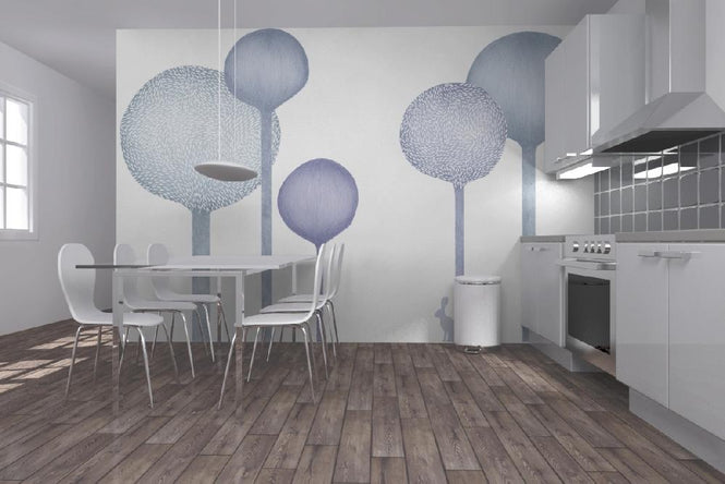 PHOTOWALL / Studio Rita | Elin Öhrling - Forestscape - Blue (e20453)