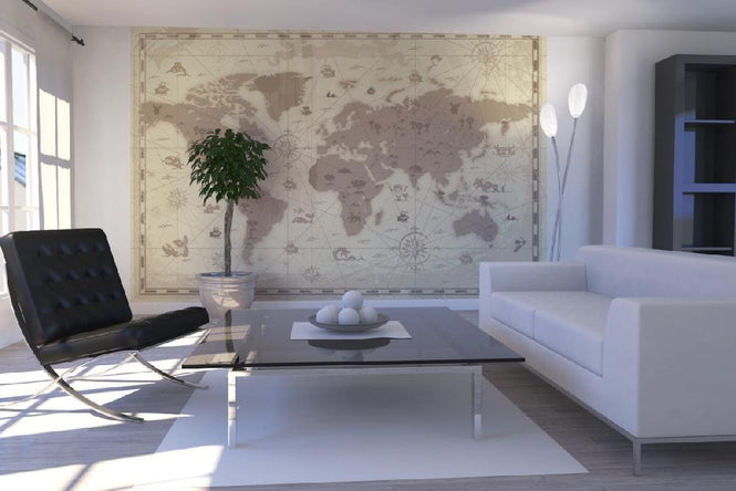PHOTOWALL / World Map - Styled (e21247)