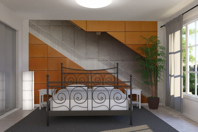 PHOTOWALL / Orange Stairway (e22396)