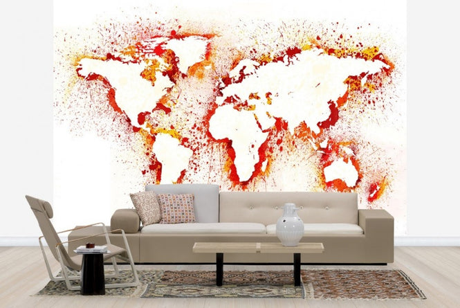 PHOTOWALL / Abstract World Map (e22681)