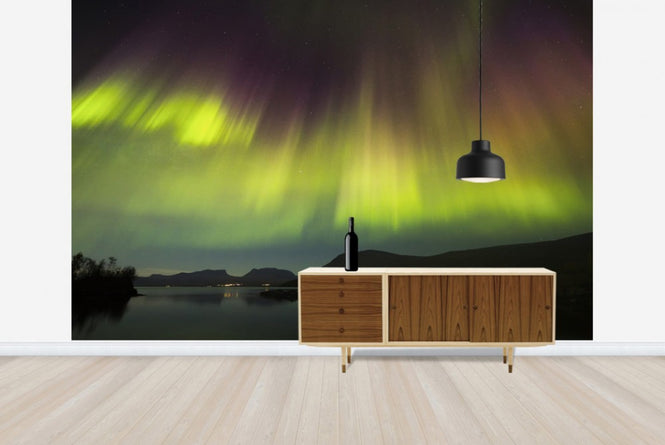 PHOTOWALL / Northern Lights in Torneträsk - Sweden (e23693)
