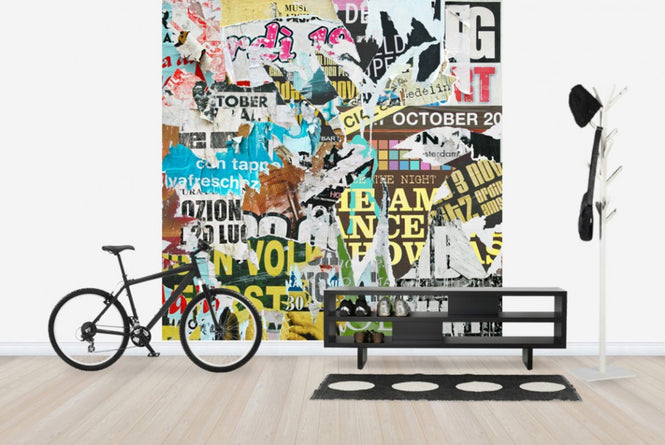 PHOTOWALL / Old Torn Posters (e40156)
