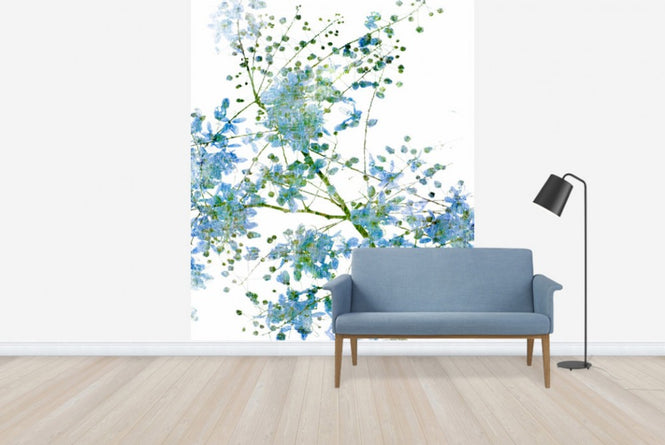 PHOTOWALL / Blue Flower Blossom (e40172)
