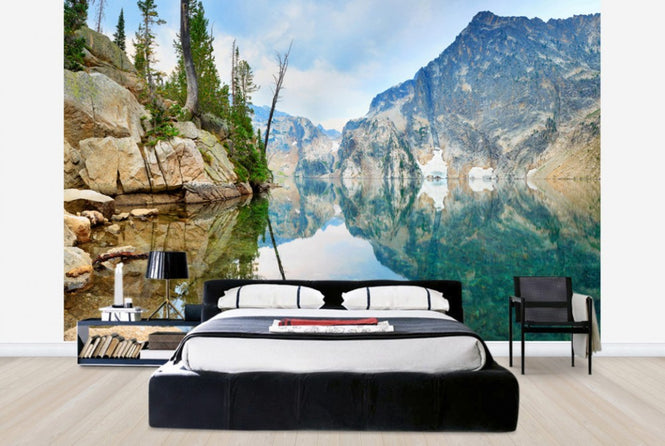PHOTOWALL / Mountain Lake with Mirror Reflection (e24033)