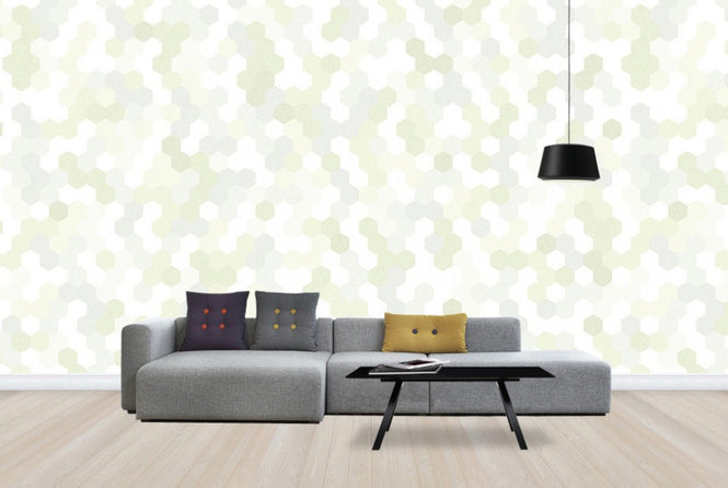 PHOTOWALL / Hexagon - Green (e24469)