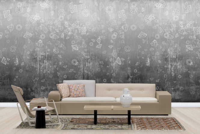 PHOTOWALL / Lost Diamonds - Black (e24472)