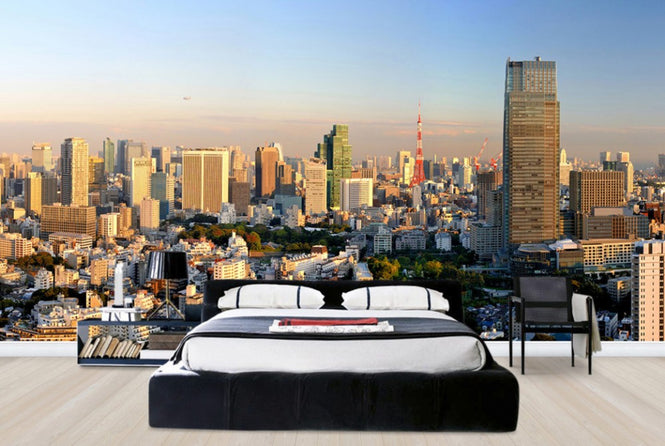 PHOTOWALL / Midtown, Roppongi Hills and Tokyo Tower at Sunset (e24531)