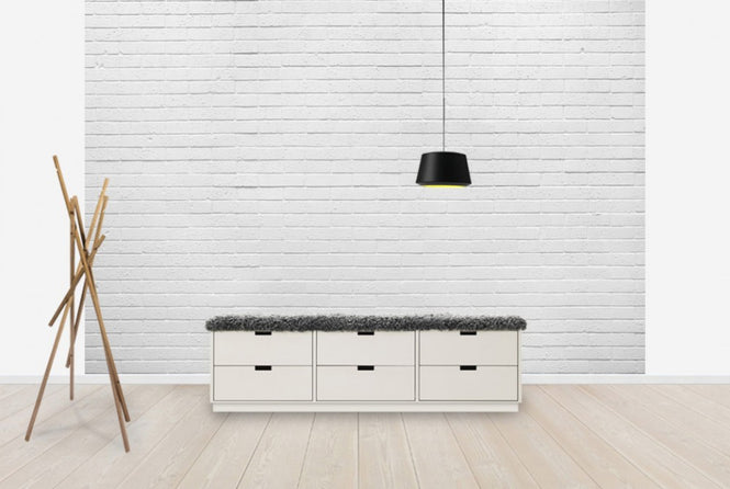 PHOTOWALL / White Natural Brick Wall (e40228)