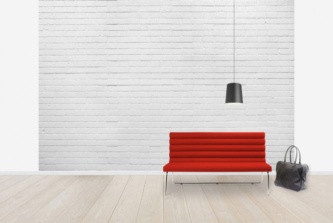 PHOTOWALL / White Natural Brick Wall (e40228)