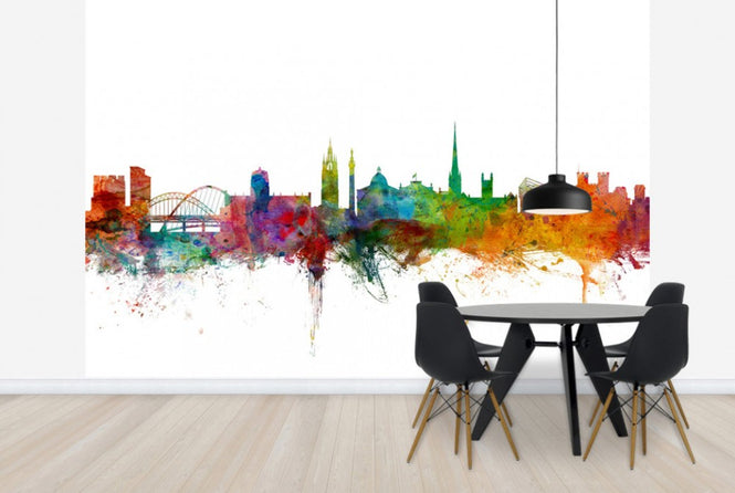 PHOTOWALL / Newcastle England Skyline (e24876)