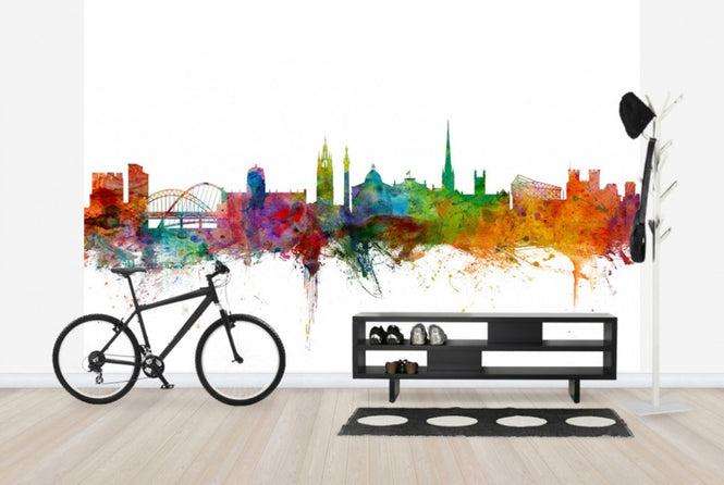 PHOTOWALL / Newcastle England Skyline (e24876)