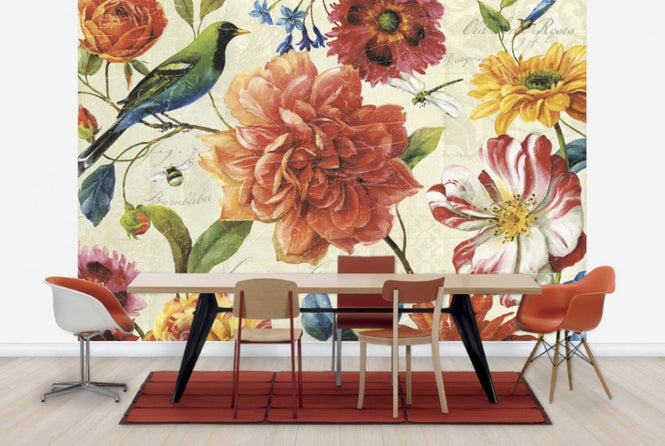 PHOTOWALL / Rainbow Garden Cream (e24884)