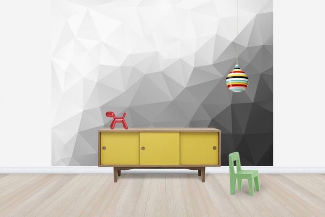 PHOTOWALL / Polygonal Grey Shades 2 (e25040)