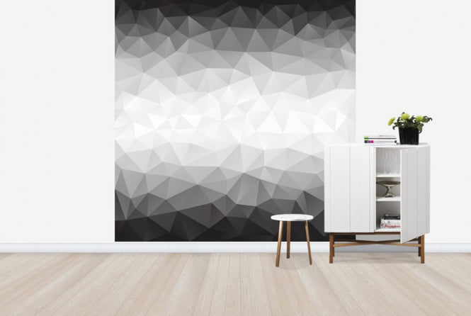 PHOTOWALL / Polygonal Grey Shades (e25041)
