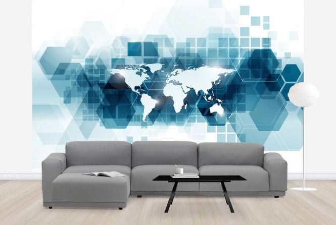 PHOTOWALL / Transparent Vector World (e25049)
