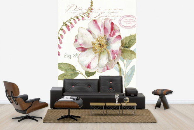 PHOTOWALL / Candy Cane Striped Flower (e25061)