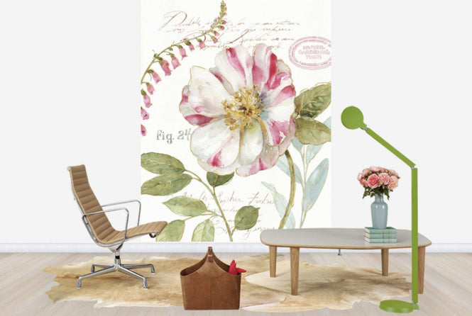 PHOTOWALL / Candy Cane Striped Flower (e25061)