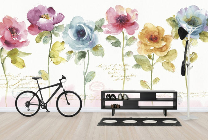 PHOTOWALL / Rainbow Seeds Floral (e25073)