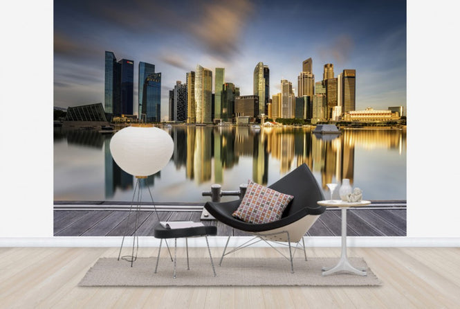 PHOTOWALL / Golden Morning in Singapore (e29449)