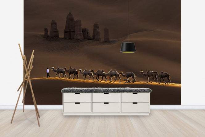 PHOTOWALL / Castle and Camels (e29481)