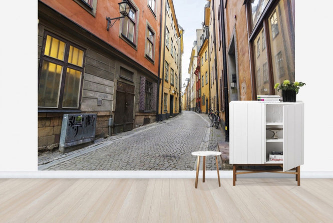 PHOTOWALL / Street in Gamla Stan Stockholm (e25263)