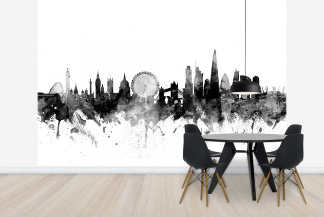 PHOTOWALL / London UK Skyline Black (e25383)