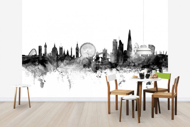 PHOTOWALL / London Skyline 2 Black (e25384)