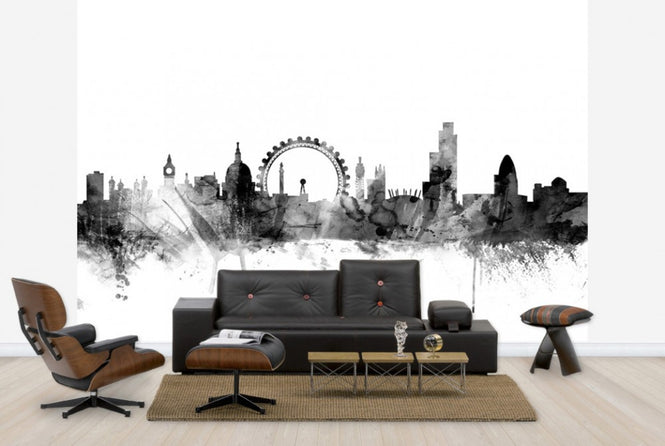 PHOTOWALL / London Skyline Black (e25385)
