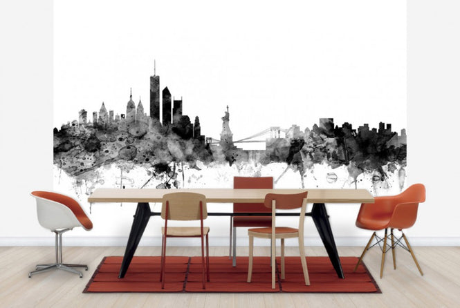PHOTOWALL / New York Skyline Black (e25404)