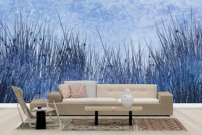 PHOTOWALL / Blue Grass Silhouette (e25725)