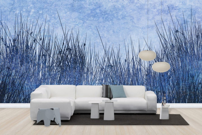 PHOTOWALL / Blue Grass Silhouette (e25725)
