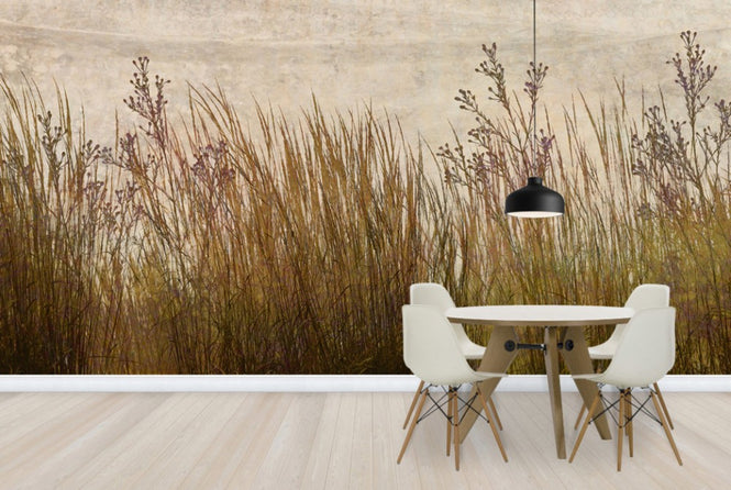 PHOTOWALL / Brass Grass Silhouette (e25726)