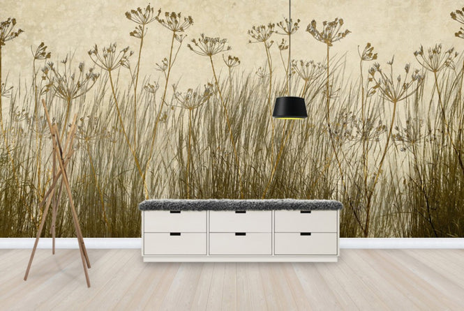 PHOTOWALL / Golden Grass Silhouette (e25729)