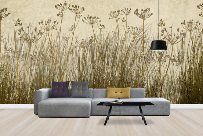 PHOTOWALL / Golden Grass Silhouette (e25729)