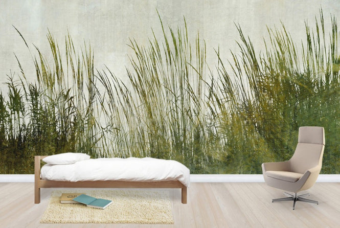 PHOTOWALL / Green Grass Silhouette (e25730)