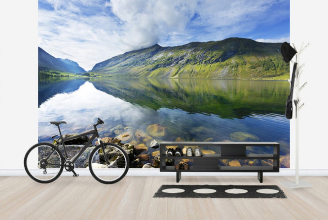 PHOTOWALL / Eidsdal Lake in Geiranger, Norway II (e29920)