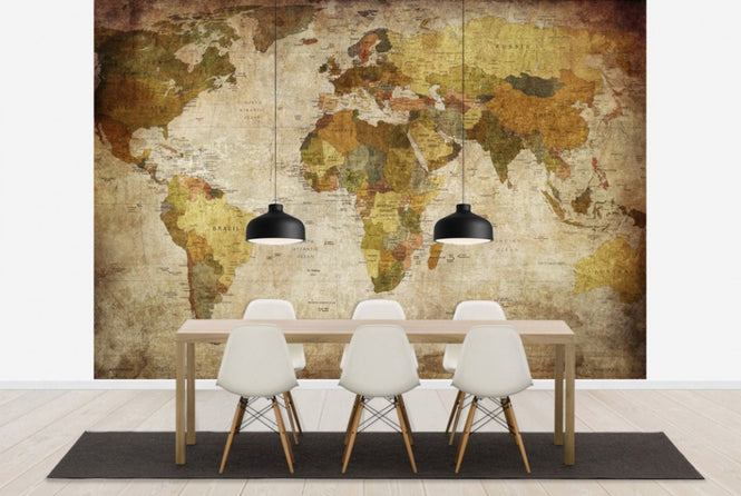 PHOTOWALL / Old Vintage World Map (e30158)