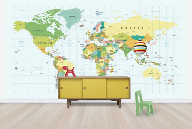 PHOTOWALL / Political World Map (e30315)