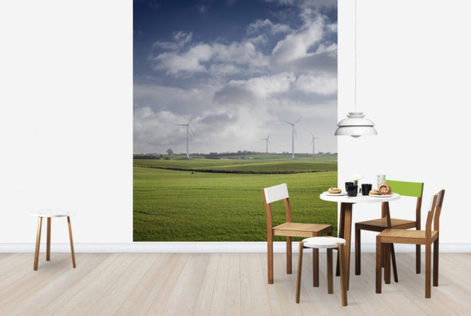 PHOTOWALL / Windmill in Green Fields of Skåne, Sweden (e40565)
