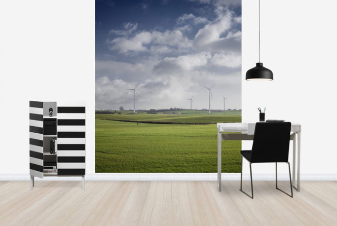PHOTOWALL / Windmill in Green Fields of Skåne, Sweden (e40565)