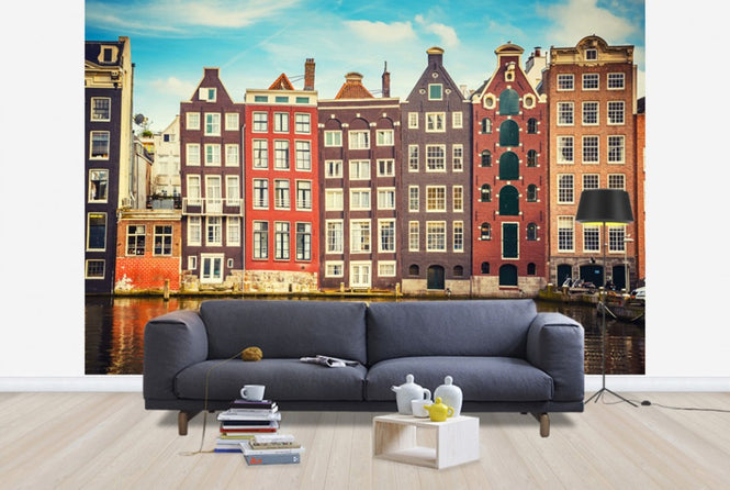 PHOTOWALL / Amsterdam Houses with Water - shutterstock (e40654)