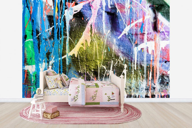 PHOTOWALL / Dripping Paint Graffiti Wall (e40664)