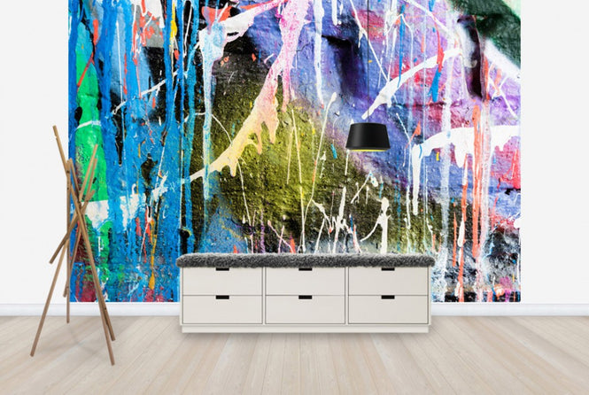 PHOTOWALL / Dripping Paint Graffiti Wall (e40664)
