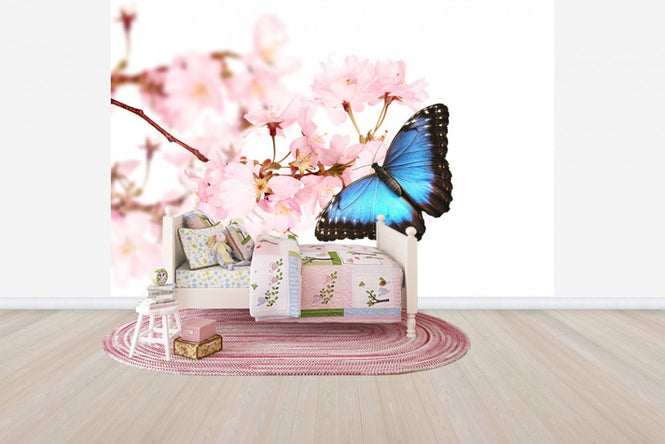 PHOTOWALL / Butterfly Cherry Blossoms (e40690)