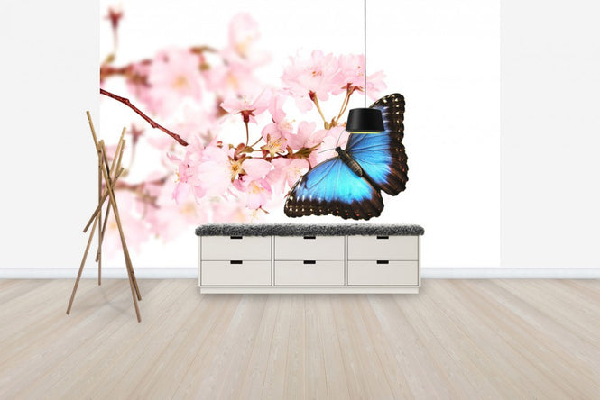 PHOTOWALL / Butterfly Cherry Blossoms (e40690)